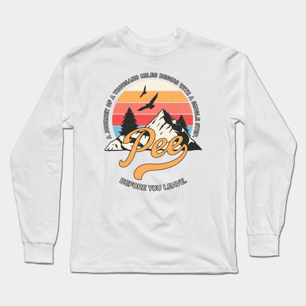 A Journey of A Thousand Miles... Long Sleeve T-Shirt by Doc Multiverse Designs